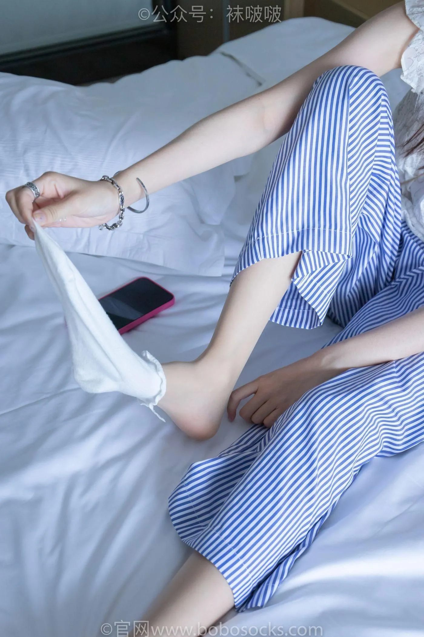 [BoBoSocks袜啵啵]NO.027 稚予- vans、白色棉袜、肉丝 [136P]插图9